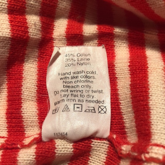 J.Crew Red Striped Cap Sleeve Sweater - Picture 7 of 7